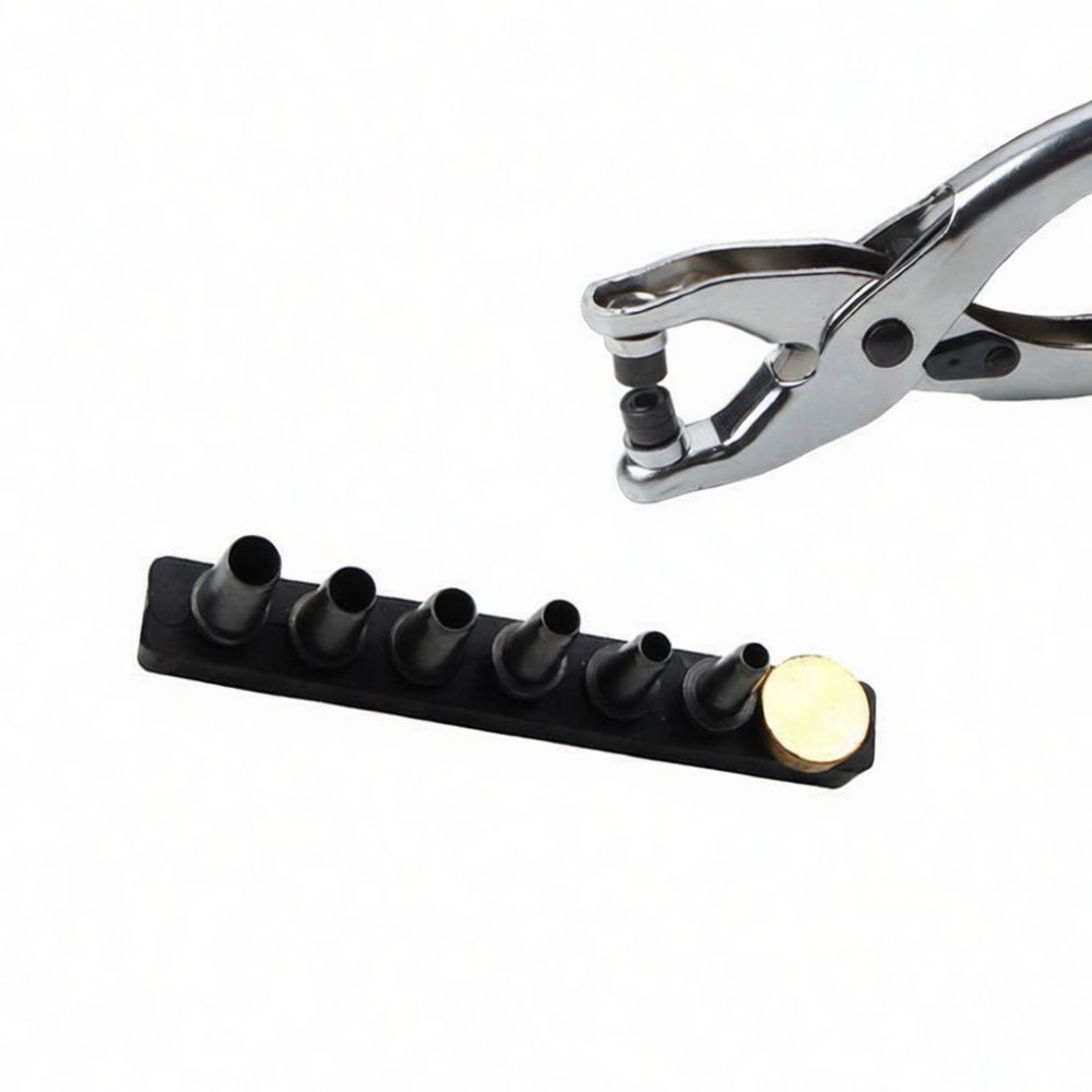 プロ仕様の革用穴あけ工具、交換可能なリベットプライヤー、アイ - Leatherwork Hand Press のレビューと価格