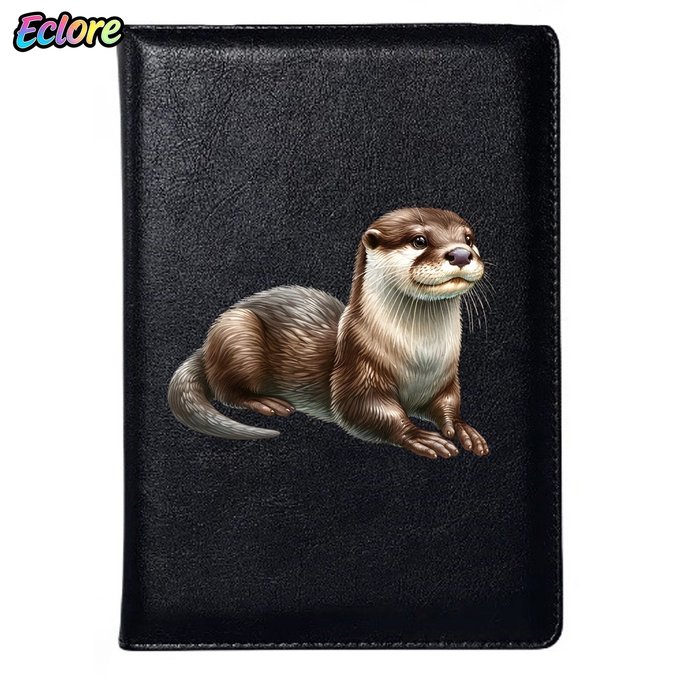 リアルなカワウソの動物柄PUレザーノートブック、名入れカバー - Leather Work Diary Covers のレビューと価格