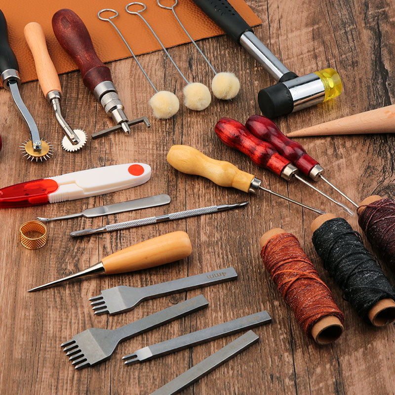 レザークラフトツールキット レザー手縫い修理キット ステッチ - Groover Stitching Tool のレビューと価格