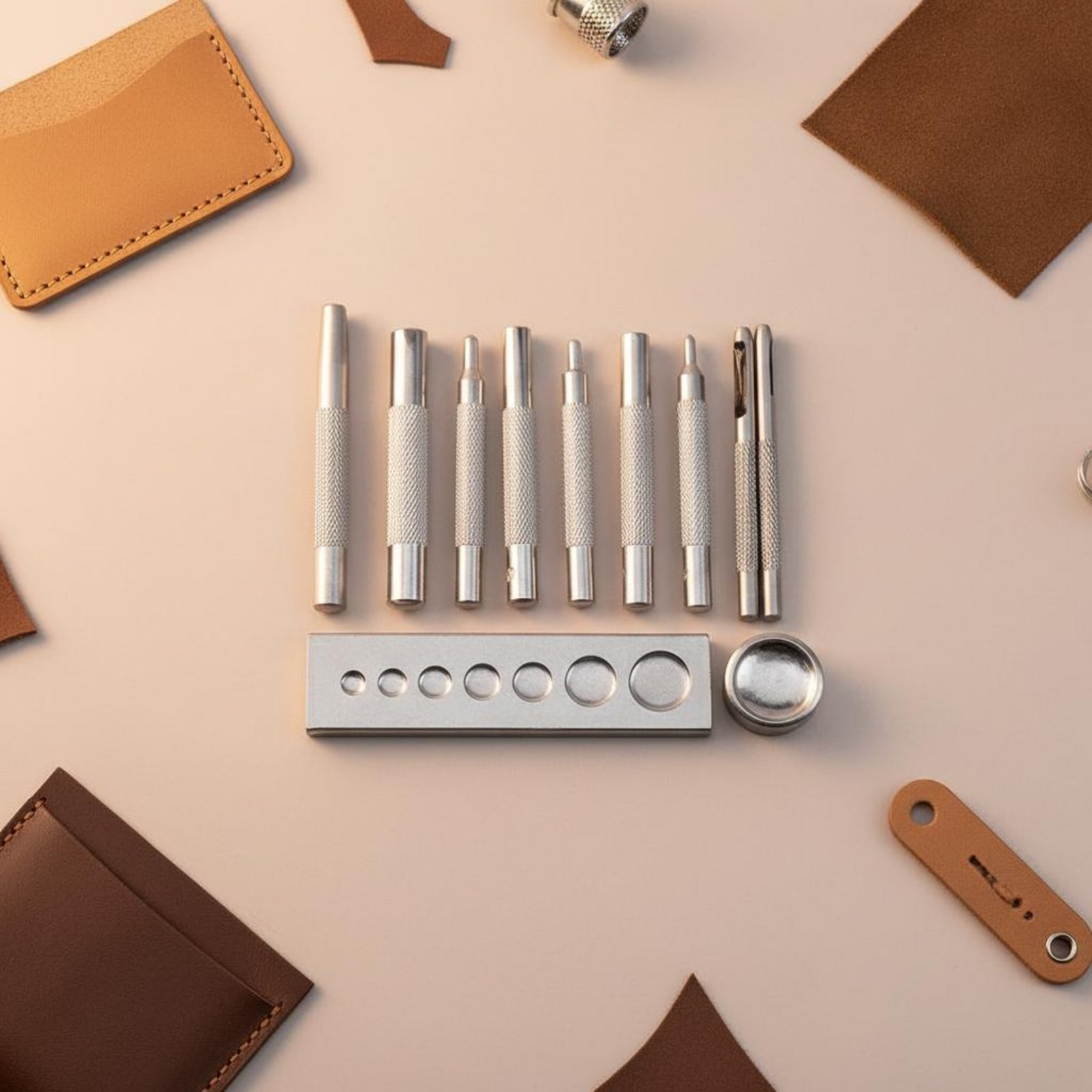 11ピーススナップファスナーツールセット長持ちするスチールレ - Rivet Setter Tool のレビューと価格