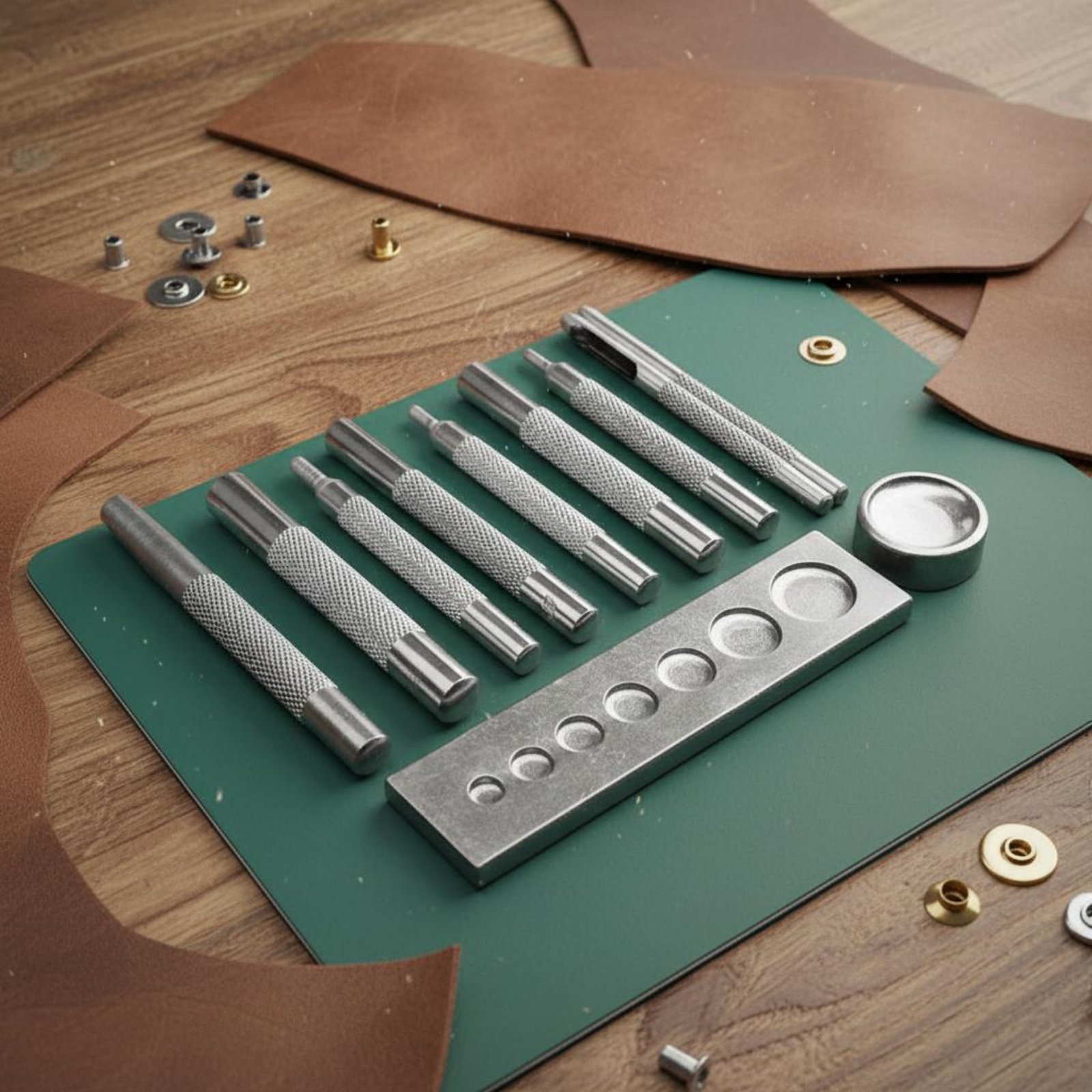 11ピーススナップファスナーツールセット長持ちするスチールレ - Rivet Setter Tool のレビューと価格