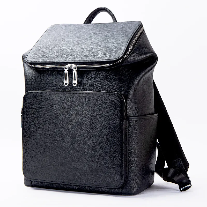 本革製メンズバックパック。15インチのノートパソコンが入るビ - Leather Work Rucksack Mens のレビューと価格