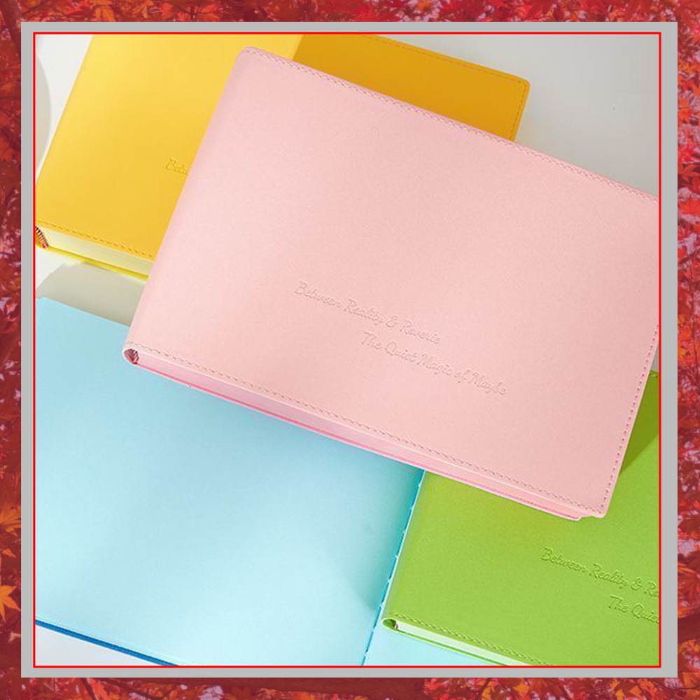 厚みのあるカラーブリックノート。720ページの単色ページで、 - Leather Work Diary Covers のレビューと価格